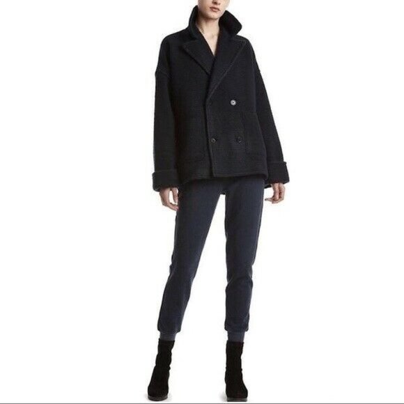 ATM Anthony Thomas Melillo Boucle Knit Peacoat Black Size Small NWT - Picture 2 of 6